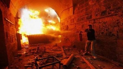 بالفيديو.. مواطنون عن حريق أسواق المحلة: 