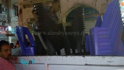 بالصور.. حملة ليلية لغلق المقاهى المخالفة بمصر الجديدة 