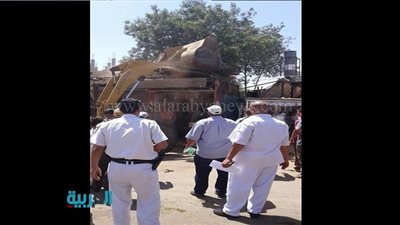 بالصور.. حملة مكبرة لإزالة الإشغالات بمركز أوسيم