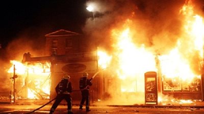 حريق بقسم شرطة فيصل في السويس دون وقوع إصابات