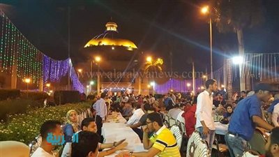 بالصور.. جامعة القاهرة تتزين لاحتفالات سحور الطلاب