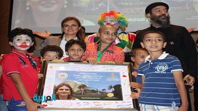 بالصور.. وزيرة التعاون الدولي تزور مستشفى سرطان الأطفال 57357
