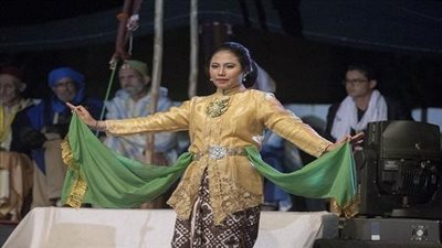 الفن التلقائي المصري بمهرجان الفنون الصحراوية في المملكة المغربية