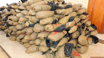 ضبط مخزنين بداخلهما 2 طن بانجو في جنوب سيناء 