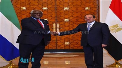 بالصور.. السيسي يستقبل رئيس جمهورية سيراليون في قصر الاتحادية
