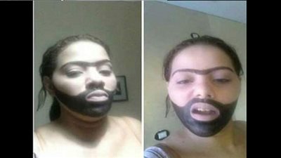  أول فتاة ترسم دقنها على غرار الأسطورة 