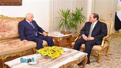 السيسي يستقبل نبيل العربي بمناسبة اختتام مهام عمله