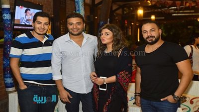 رامي صبري يحتفل بعيد ميلاد زوجته وأولاده بحضور نجوم الفن