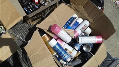 ضبط صاحب محل يبيع مستحضرات تجميل مجهولة المصدر بعين شمس