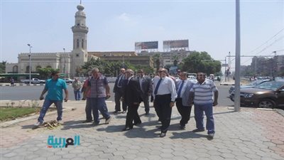 بالصور.. القائم بأعمال محافظة القاهرة يتفقد ميدان المحكمة