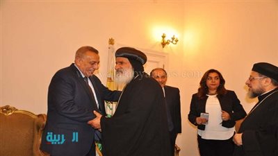  محافظ الجيزة يستقبل وفدًا كنسيًا للتهنئة بعيد الفطر 