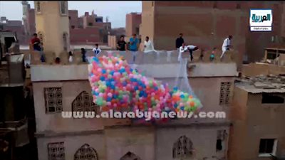 بالفيديو.. البلالين تتصدر احتفالات الحوامدية في العيد