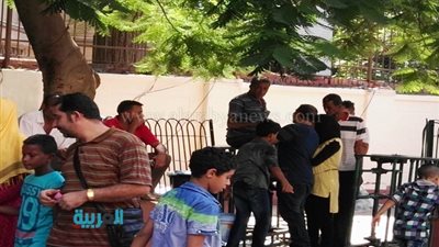 في حديقة الحيوان.. 