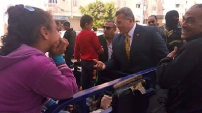 مدير أمن شمال سيناء يتفقد شوارع المدينة 