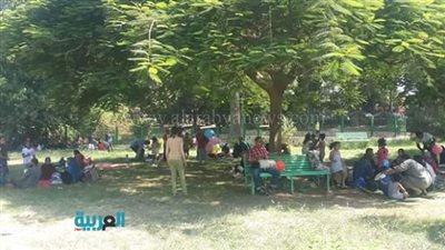 بالصور.. رئيس مدينة بنها يتفقد حدائق القناطر الخيرية