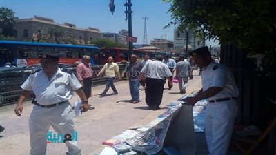 بالصور.. حملة لرفع الإشغالات بمنطقة غرب القاهرة