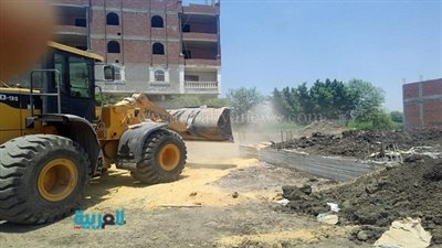 بالصور.. إزالة 22 حالة تعدٍ على الأراضي الزراعية بقليوب