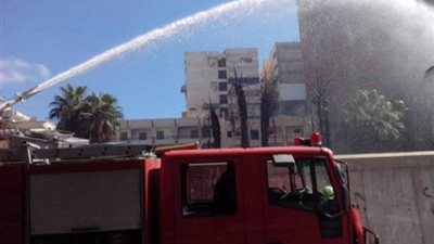 إخماد حريق بفندق في المعادي 