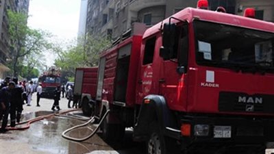 4 سيارات إطفاء لإخماد حريق بشقة في صفط اللبن 