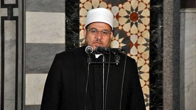 وزير الأوقاف خلال الخطبة 