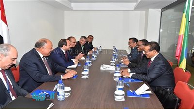 السيسي يؤكد على تطوير العلاقات المصرية الإثيوبية على المستوى الشعبي