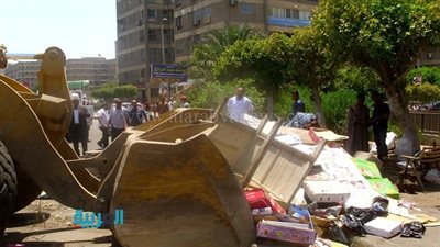 بالصور.. حملة لرفع الإشغالات بمدينة نصر
