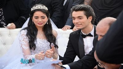ننشر صور جديدة من عقد قران هبة مجدي ومحمد محسن 