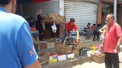  تحرير 33 محضر إشغالات بحي 15 مايو 