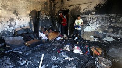 فلسطينيون يحيون الذكرى الأولى لحرق 