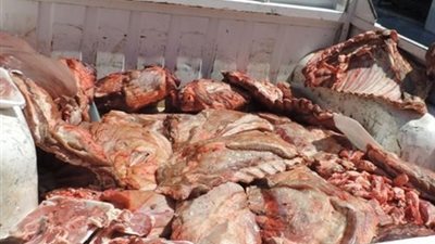 ضبط 1900 طن لحوم ودواجن فاسدة داخل منافذ بيع حكومية 