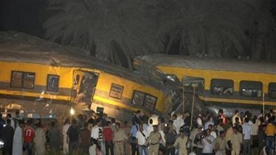 إصابة شخص في تصادم قطار بجرار زراعي بـ