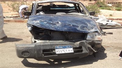 انقلاب سيارة دورية أثناء مطاردة مهربين على الحدود مع ليبيا