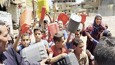 استمرار انقطاع المياه بقرية مغاغة في المنيا
