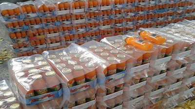 ضبط 1320 كيلو عصير مغشوش في حملة تموينية بالدقهلية