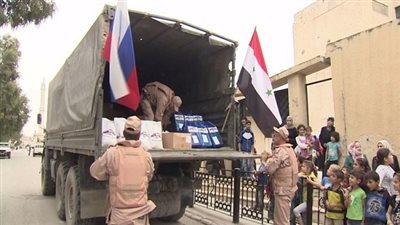 حميميم: وصول المساعدات الإنسانية لمحافظة 