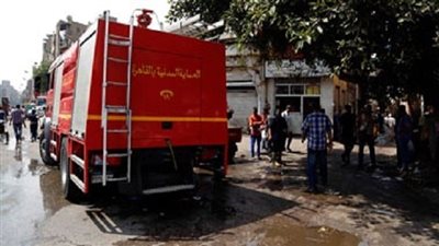 إخماد حريق في محل تجاري وفرن بالعجوزة