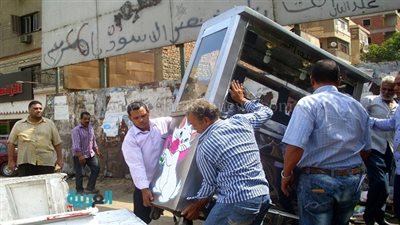 بالصور.. رفع إشغالات ومصادرة 13 