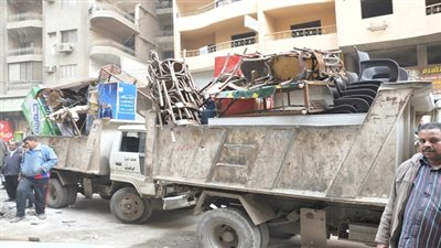 حملة مكبرة لإزالة الإشغالات بالنهضة 