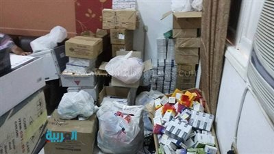 ضبط أدوية منتهية الصلاحية داخل مراكز علاج خاصة بالفيوم