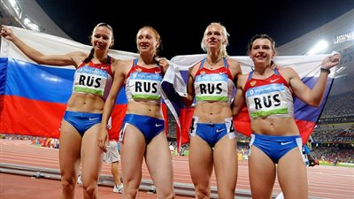 سحب فضية أولمبياد بكين من منتخب روسيا للسيدات في سباق التتابع