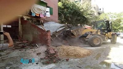 بالصور.. حملة لإزالة المباني المخالفة بمساكن ساقية مكي 