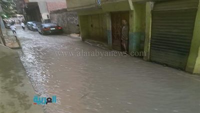 بالفيديو.. غرق شوارع 