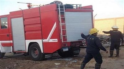 تفحم 8 سيارات في حريق جراج المعادي