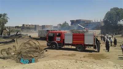بالصور.. إخماد حريق بـ3 منازل بقرية الزناقة في الأقصر