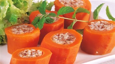 طريقة عمل الجزر المحشي على 