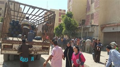 بالصور.. ضخ كميات إضافية من أسطوانات البوتاجاز في الفيوم 