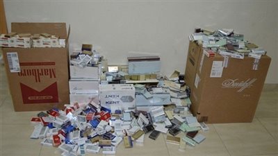 ضبط 3 ملايين و744 ألف سيجارة داخل 3 مخازن احتكار بالقاهرة والقليوبية