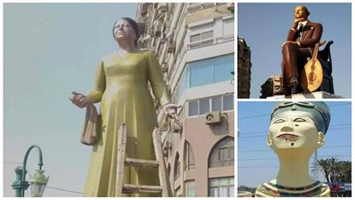 انقذوا تماثيل رموز مصر من التشويه.. أحمد عرابي يتحول إلى 