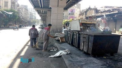 بالصور.. حملة لإزالة الإعلانات المخالفة بالموسكي 