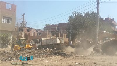 بالصور.. رفع 252 طن مخلفات في حملة بالقناطر الخيرية 